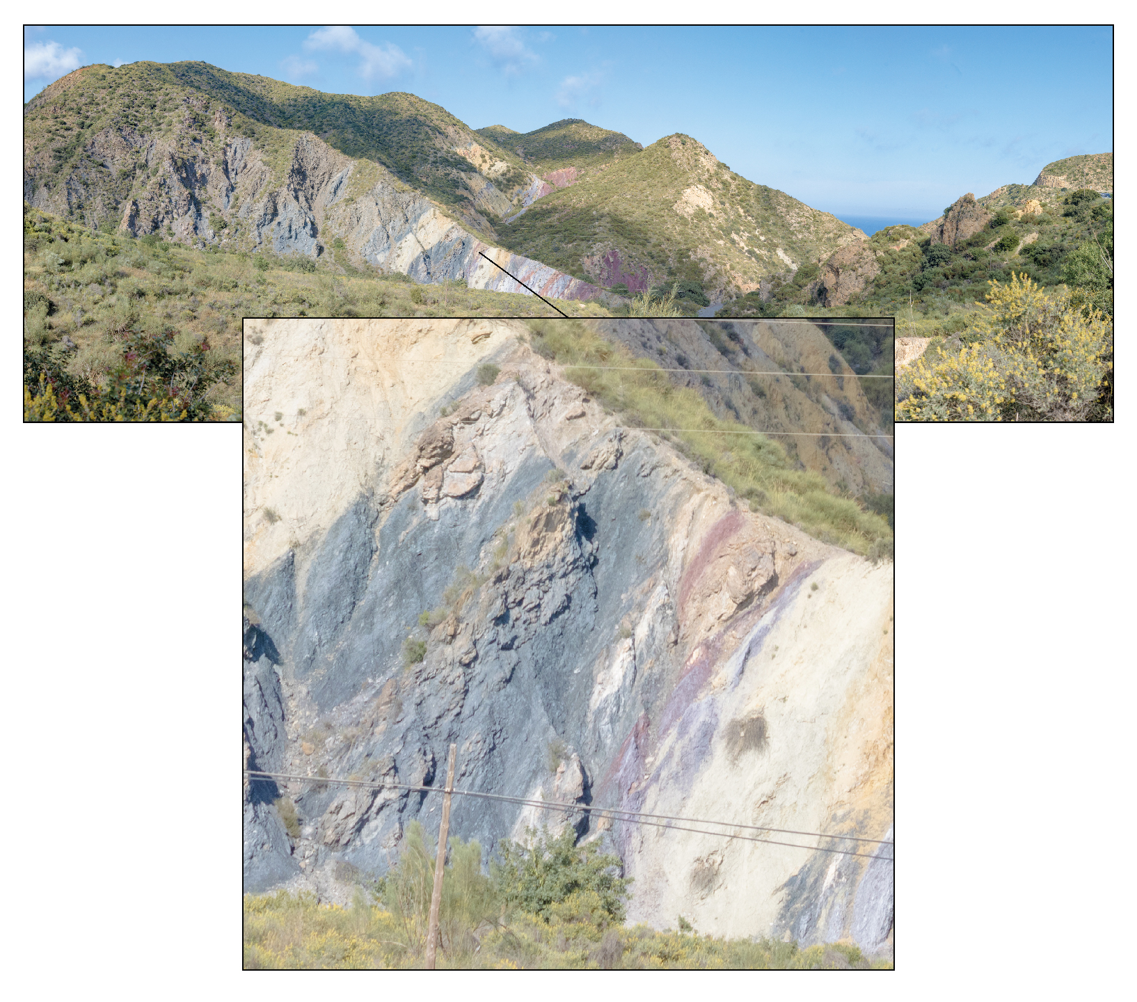 Gigapixel Panorama of the Carboneras Fault at Rambla Granatilla